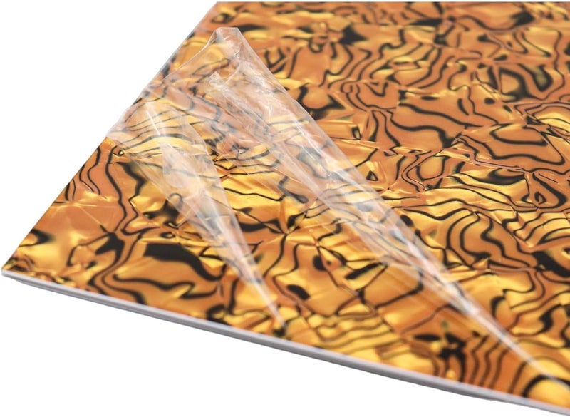 gonymask 3-Ply Guitar Pickguard 24x31DIY Material Blank Pick Guard Scratch Plate Sheet for Strat Tele Electric Guitar Jazz Precision Bass (Tiger Stripe) - Image 2